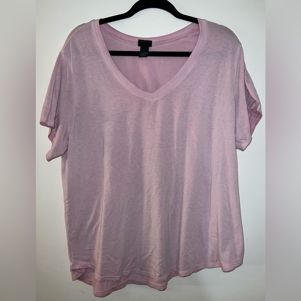 Rue21+ Pink Short-Sleeve Top, Size: 1X